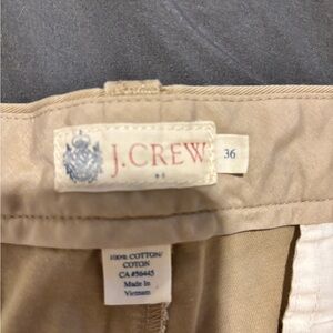J.Crew Men's Khaki Cotton Shorts Tan Size 36